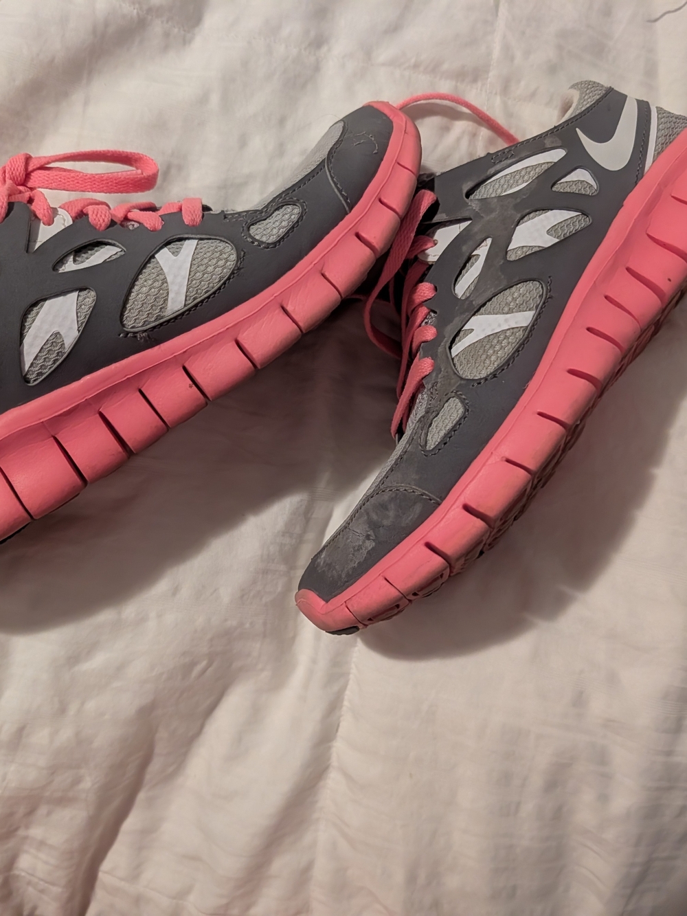 Nike Women’s Gray and Pink Running Shoes